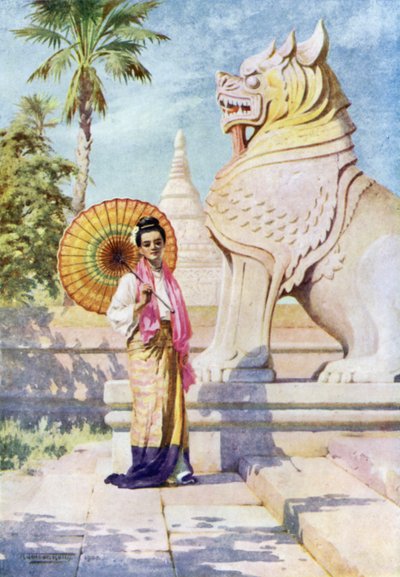 美女と野獣」（カラーリトグラフ 作： Robert George Talbot Kelly