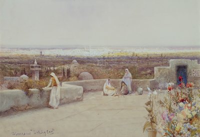 ダマスカス・ルッキング・イースト（水彩画 作： Robert George Talbot Kelly