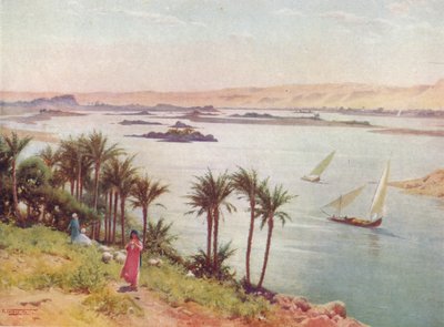 エレファンティネ島の最初の白内障、1880年、1904年 作： Robert George Talbot Kelly