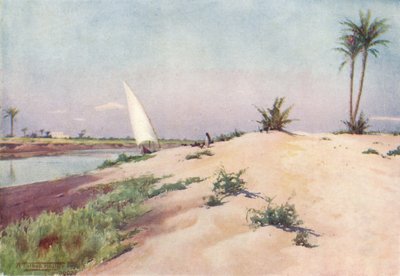 テルマイエルケビール近くのイスマイリア運河沿い、1880年、1904年 作： Robert George Talbot Kelly