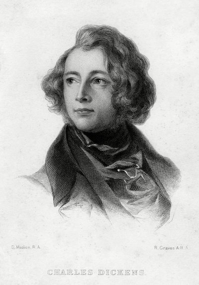 チャールズディケンズ、英語の作者、c1870s 作： Robert Graves
