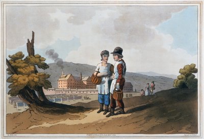 児童工場労働者、1814年 作： Robert Havell