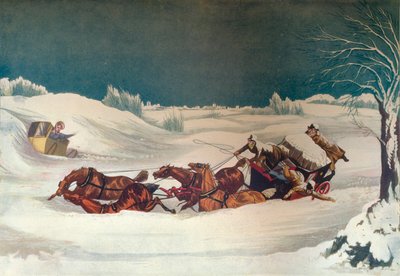 セントオールバンズ近郊のリバプール郵便、19世紀 作： Robert Havell