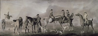 友人とのキャッスルタウンハンティングのトムコノリー、1769年（パステル、紙にチョークとガッシュ） 作： Robert Healy