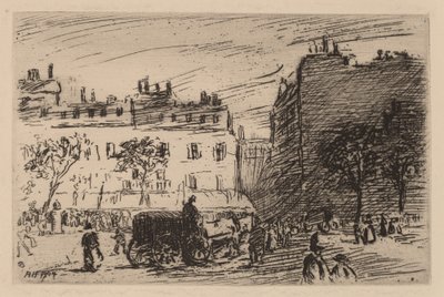 パリのストリート シーン 作： Robert Henri