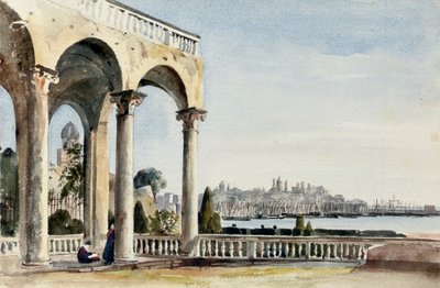 ジェノヴァのヴィラドリア、1829 作： Robert Henry Cheney