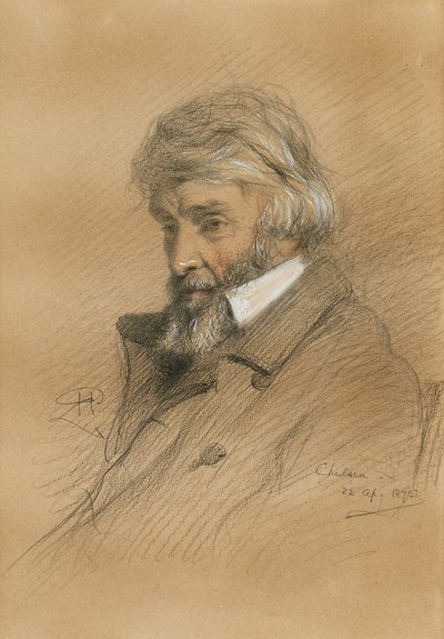 トーマス・カーライルの肖像 1795-1881, 1875. 作： Robert Herdman