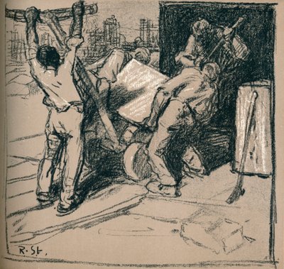 「採石場」、c1900 1902 作： Robert Hermann Sterl