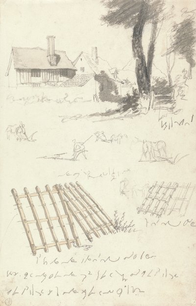門、鋤、鍬による農家の研究 作： Robert Hills
