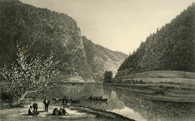 「デラウェア ウォーター ギャップ」、1872 年。 作： Robert Hinshelwood