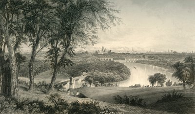 「ウェストパークのベルモントから見たフィラデルフィア」、1874 年。 作： Robert Hinshelwood