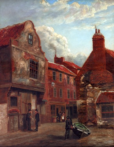 Old Shields、Wapping Street and Union Lane、1896 作： Robert Hodge