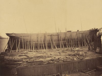 建設中のアフロディタ、カリフォルニア州。 1857年。 作： Robert Howlett