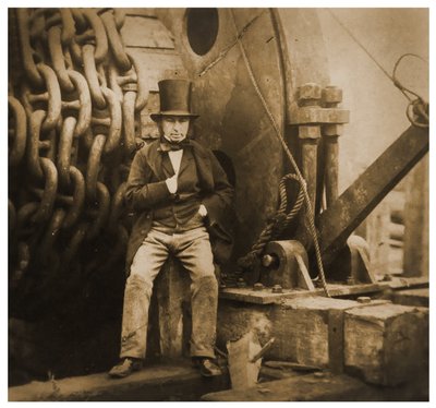 SSグレートイースタン、1857年の発射チェーンによるイサンバードキングダムブルネル 作： Robert Howlett