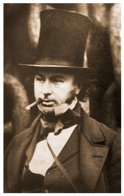 1857年、SSグレートイースタンの発射チェーンによるイサンバードキングダムブルネルの肖像 作： Robert Howlett