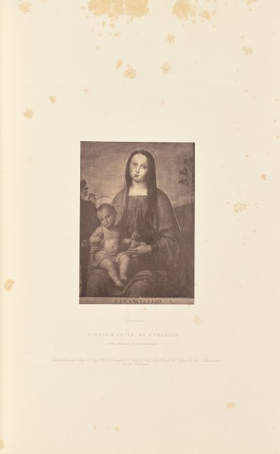 聖母子（F.フランシア作 作： Robert Howlett