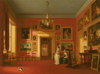 サールステイン ハウスのノースウィック卿の絵画ギャラリー 作： Robert Huskisson