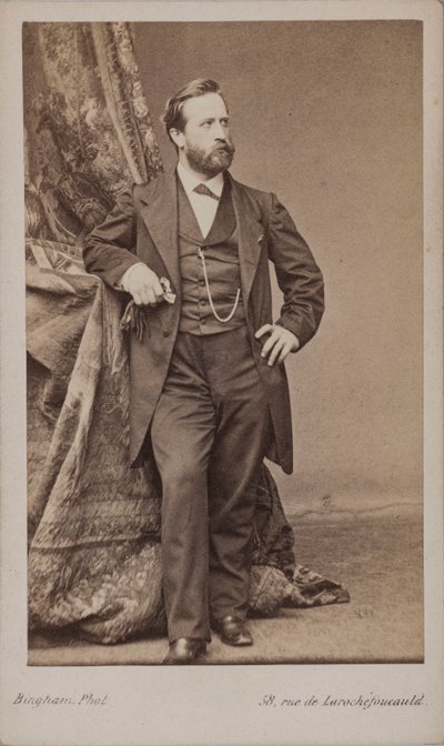 画家ルートヴィヒ・クナウス（1829-1910）の肖像。 作： Robert Jefferson Bingham