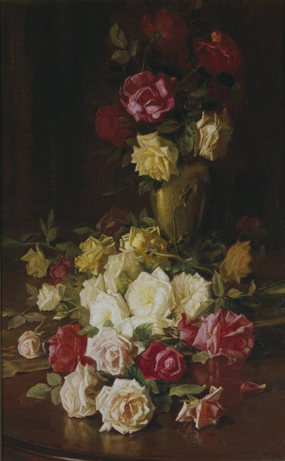 無題（バラ）、c.1905-1915（キャンバスに油彩） 作： Robert Jenkins Onderdonk
