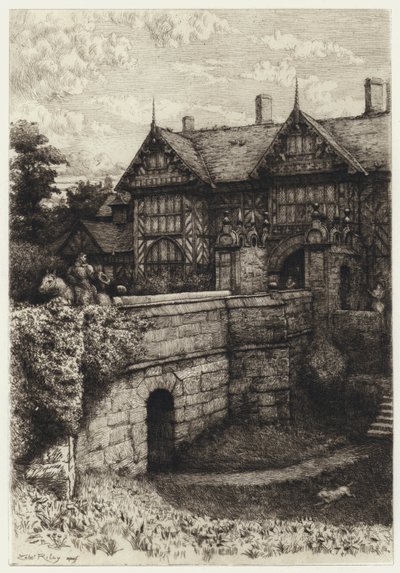 Speke Hall（エッチング 作： Robert Kent (after) Thomas
