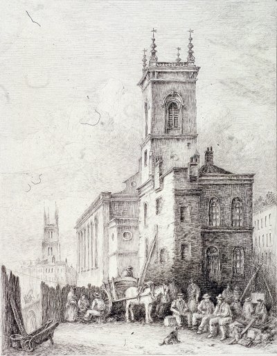 ホルボーン高架橋、ロンドン、c1865 作： Robert Kent Thomas