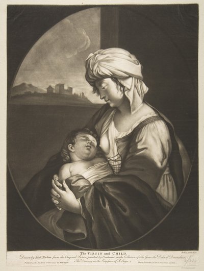 聖母子、1772年。 作： Robert Laurie