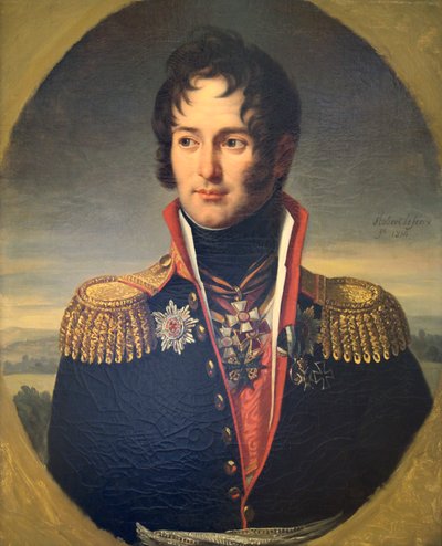 「ピョートル・チチェリン将軍の肖像」、1814年 作： Robert Lefevre