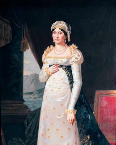 ナポレオン・ボナパルトの母、レティシア・ボナパルト（レティツィア・マリア・ラモリーノ）（1750-1836）の肖像 Detail.ロベール・ルフェーヴル（1755-1830）作画 ローマ・ナポレオニコ美術館所蔵 作： Robert Lefevre
