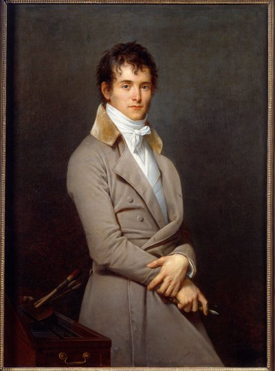 画家ピエール・ナルシス（Pierre-Narcisse）・ゲラン（1774-1833）の肖像 ロベール・ルフェーヴル（1755-1830）の絵画 19世紀 日1,09x0,8m - オルレアン美術博物館 作： Robert Lefevre