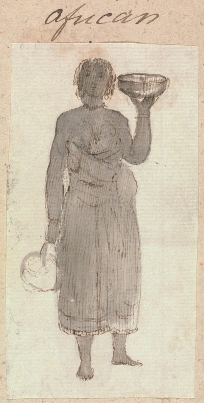 Rough Sketch of African Woman with Baskets   1433885   ja       japanese Successfully Translated  Original: Maison dune famille de black aux Etats-Unis (engraving) Translat: Maison d