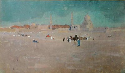 エジプトの情景」1890年頃（油彩・キャンバス） 作： Robert McGowan Coventry