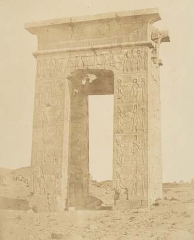 プトレマイオス フィロメデルの門、紀元前 180、カルナック、カリフォルニア州。 1856年。 作： Robert Murray.