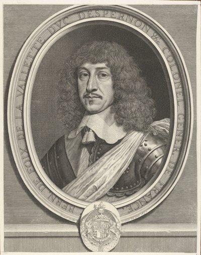 バーナードドフォワドラヴァレットエペルノン公爵、1630年。 作： Robert Nanteuil