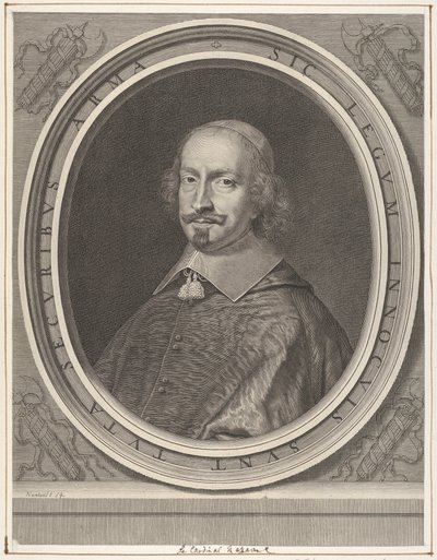 ジュールマザリン枢機卿1652年。 作： Robert Nanteuil