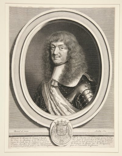 Francois de Bonne, Le Marshal de Ce?qui, duc de Lesdigui?res (Cr?qui 元帥、レスディギ?レス公) (1624-1687) 作： Robert Nanteuil