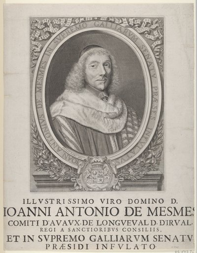 ジャン＝アントワーヌ・ド・メスム、1658年。 作： Robert Nanteuil