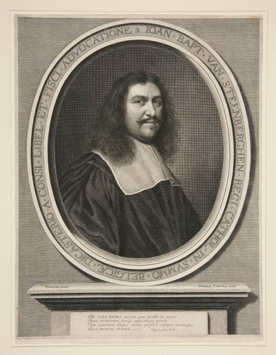 Jean Baptiste van Steenberghen, Conseiller du Roi au Conseil de Flandre (フランドル評議会の国王顧問) 作： Robert Nanteuil