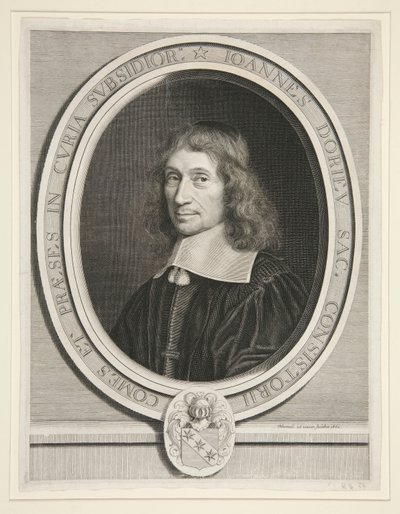 ジャン・ドリユー、エイズ裁判所の大統領 (1596-1679) 作： Robert Nanteuil