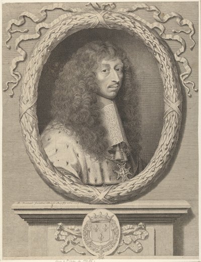 ブルボンのルイ2世、コンデの王子、1662年。 作： Robert Nanteuil