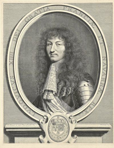 ルイ14世、フランス国王1638-1715、1664 作： Robert Nanteuil
