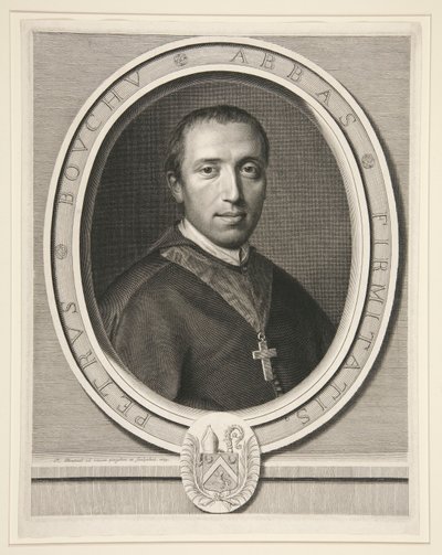ピエール・ブーシュ、アブ？ de la Fert?、その後 Clairvaux の (Abbot of La Fert?、その後 Clairvaux の) 作： Robert Nanteuil