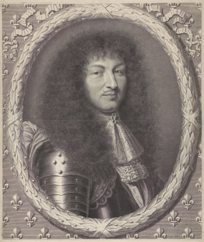 フランス王ルイ14世の肖像 作： Robert Nanteuil