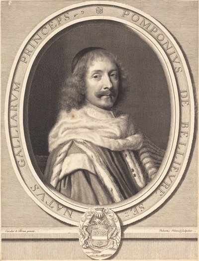 Pompone II de Bellievre 作： Robert Nanteuil after Charles Le Brun