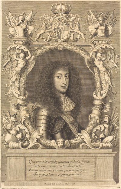 サヴォイア公シャルル＝エマニュエル 作： Robert Nanteuil after Justus van Verus