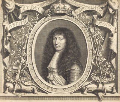 ルイ14世 作： Robert Nanteuil after Nicolas Mignard