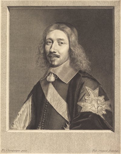 ミシェル・ル・テリエ学長 作： Robert Nanteuil after Philippe de Champaigne