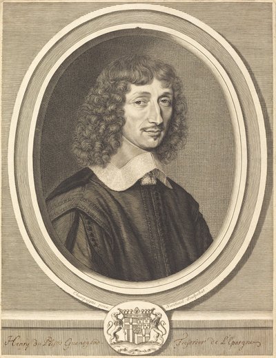 アンリ・ド・ゲネゴー 作： Robert Nanteuil after Philippe de Champaigne
