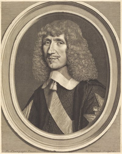 シャヴィニー伯レオン・ブーティリエ 作： Robert Nanteuil after Philippe de Champaigne