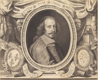 ジュール・マザラン枢機卿 作： Robert Nanteuil after Pierre Mignard I