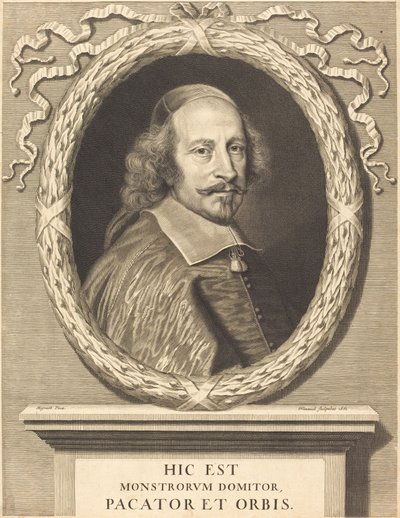 ジュール・マザラン枢機卿 作： Robert Nanteuil after Pierre Mignard I